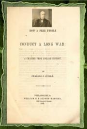 How a free people conduct a long war (1863)
