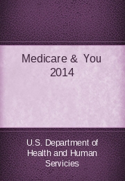 Medicare &  You 2014