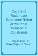 Control of Redundant Submarine Robot Arms under Holonomic Constraints