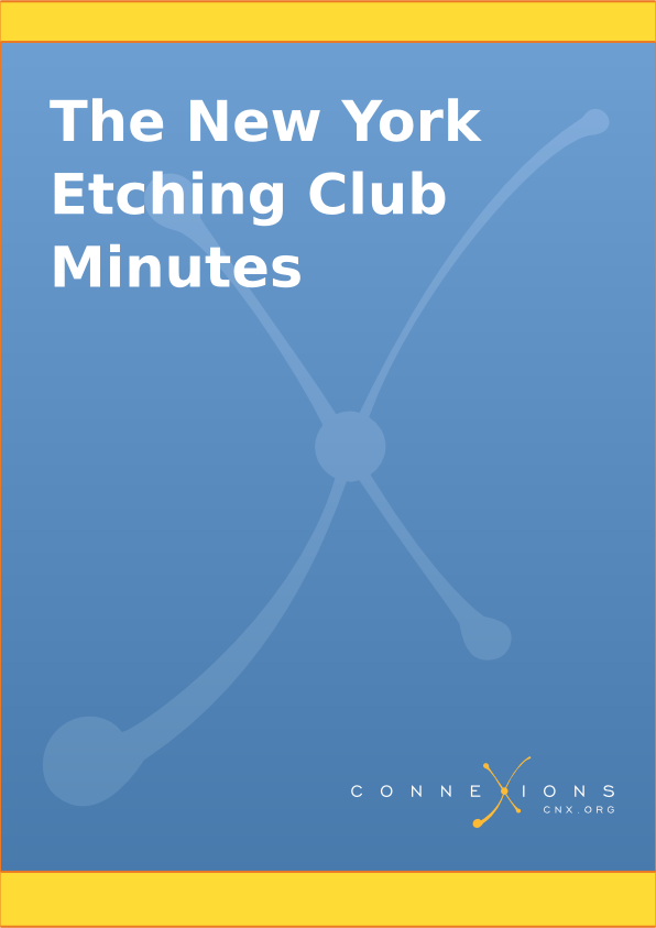 The New York Etching Club Minutes